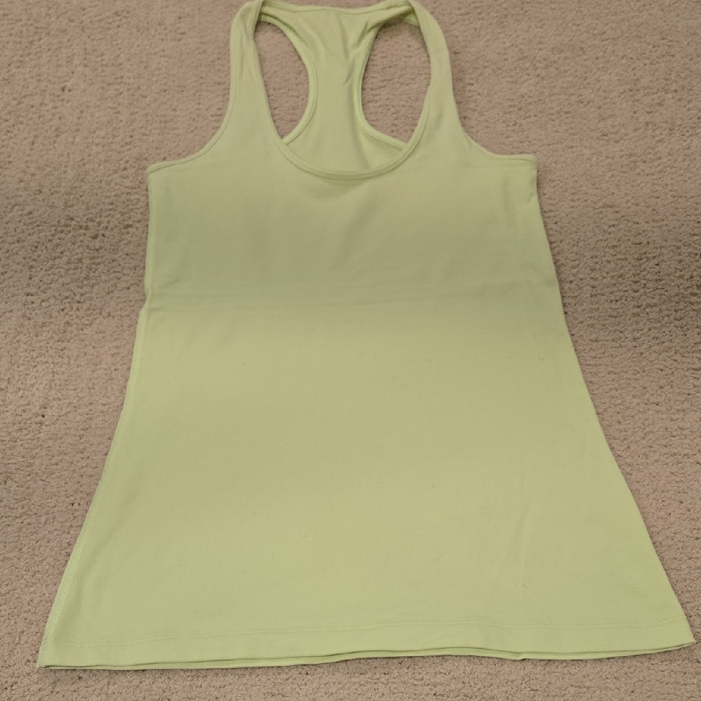 Lululemon Athletica Light Green Tank Top